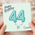 Cousin 44th Birthday Card, Happy Birthday Balloon Number 44 Card