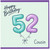 Cousin 52nd Birthday Card, Happy Birthday Balloons Design