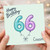 Cousin 66th Birthday Card, Happy Birthday Balloons Design