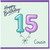 Cousin 75th Birthday Card, Happy Birthday 15 Cousin Card