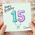 Cousin 75th Birthday Card, Happy Birthday 15 Cousin Card