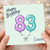 83rd Birthday Cousin Card, Happy Birthday Balloon Number 83 Greeting Card