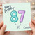 87th Birthday Card for Cousin, Happy Birthday Balloon Number Design