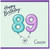 89th Birthday Card for Cousin, Happy Birthday Balloon Number 89 Design