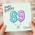 89th Birthday Card for Cousin, Happy Birthday Balloon Number 89 Design
