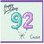 92nd Birthday Card for Cousin, Happy Birthday 92 Cousin Card