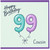 Cousin 99th Birthday Card, Happy Birthday Balloon Number Card