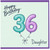 36th Birthday Card for Daughter, Happy Birthday Balloon Design