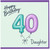 40th Birthday Daughter Card, Happy Birthday 40 Daughter Card