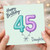 45th Birthday Card for Daughter, Happy Birthday Balloon Number 45 Card