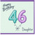 Daughter 46th Birthday Card, Happy Birthday Balloon Number 46 Card