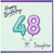 Daughter 48th Birthday Card, Happy Birthday Balloon Number Card