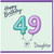 49th Birthday Daughter Card, Happy Birthday 49 Balloon Design