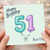 Auntie 51st Birthday Card, Happy Birthday Balloon Number Design