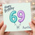 Auntie 69th Birthday Card, Happy Birthday 69 Card