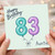 83rd Birthday Card for Auntie, Happy Birthday Balloon Design
