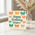 Happy Birthday Wishes Bows and Confetti Birthday Card - Colourful Ribbon Bow Pattern, Cheerful Typography for Friends, Family or Colleagues