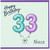 Niece 33rd Birthday Card, Happy Birthday Balloon Number 33 Card