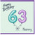 Nanny 63rd Birthday Card, Happy Birthday Birthday Card