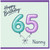 Nanny 65th Birthday Card, Happy Birthday Balloons Design