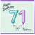 Nanny 71st Birthday Card