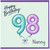 Nanny 98th Birthday Card, Happy Birthday Balloon Design