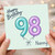 Nanny 98th Birthday Card, Happy Birthday Balloon Design