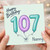 Nanny 107th Birthday Card, Happy Birthday 107 Balloon Card