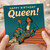 Happy Birthday Queen Card - Bold Retro Illustration of Stylish Woman - Fun Empowering Birthday Card for Her, Best Friend or Sister