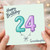 Granddaughter 24th Birthday Card, Happy Birthday Balloon Design