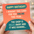 Funny Birthday Card - Happy Birthday 'I bought this card for you online this year… the shop is miles away and it was raining' - Relatable humour for friends, family, him or her