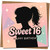 Sweet 16 Birthday Card for Girl, Silhouette Pastel Stars Design, 145mm x 145mm, Happy 16th Birthday, for Daughter, Granddaughter, Niece or Friend, Includes Kraft Envelope