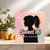 Sweet 16 Birthday Card for Girl, Silhouette Pastel Stars Design, 145mm x 145mm, Happy 16th Birthday, for Daughter, Granddaughter, Niece or Friend, Includes Kraft Envelope