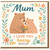 Mum Mother's Day Card - I Love You Beary Much - Cute Bear and Cub with Flowers - From Son or Daughter, Sweet Pun