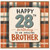 28th Birthday Card for Brother, Happy 28th Birthday to an Amazing Brother Card