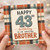 43rd Birthday Card for Brother, Happy Birthday to an Amazing Brother