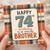 74th Birthday Card for Brother, Happy 74th Birthday to an Amazing Brother