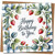 Strawberry Wreath Birthday Card - Happy Birthday to You - Square 145mm x 145mm, Botanical Watercolour Design, Includes Kraft Envelope