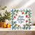 Strawberry Wreath Birthday Card - Happy Birthday to You - Square 145mm x 145mm, Botanical Watercolour Design, Includes Kraft Envelope