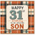 31st Birthday Card for Son, Happy 31st Birthday to an Amazing Son