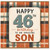46th Birthday Card for Son, Happy Birthday to an Amazing Son