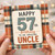 57th Birthday Card for Uncle, Happy 57th Birthday to an Amazing Uncle Card
