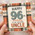 96th Birthday Card for Uncle, Happy 96th Birthday to an Amazing Uncle Card