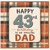 43rd Birthday Dad Card, Happy 43rd Birthday to an Amazing Dad