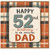 52nd Birthday Card for Dad, Happy 52nd Birthday to an Amazing Dad Card
