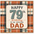79th Birthday Card for Dad, Happy 79th Birthday to an Amazing Dad
