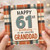 61st Birthday Card for Granddad, Happy 61st Birthday to an Amazing Granddad