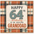 Granddad 64th Birthday Card, Happy 64th Birthday To An Amazing Grandad Card