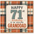 Granddad 71st Birthday Card, for Grandad