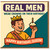 Funny Birthday Card for Him - Real Men Wear Crowns on Their Birthday - Happy Queen!